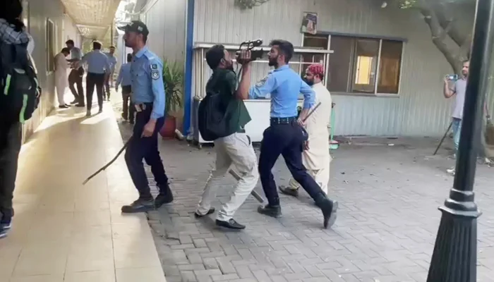 "Islamabad police storm the National Press Club (NPC), assaulting journalists, damaging property, and sparking nationwide outrage over press freedom violations in Pakistan."