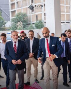 NAB Chairman visits Sky9 Group projects in Rawalpindi