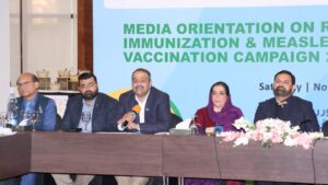 Media Orientation on Routine Immunization and Measles-Rubella Campaign Held in Rawalpindi